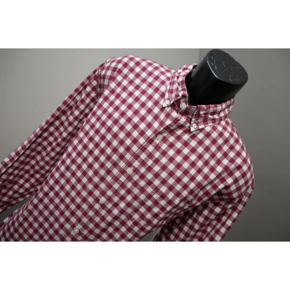 J Crew Dress Shirt Casual Plaid‎ Long Sleeve Button Up Mens Size XL